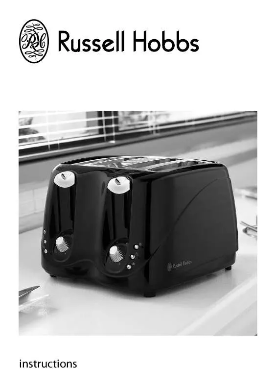 Mode d'emploi RUSSELL HOBBS BLACK 4 SLICE COMPACT TOASTER