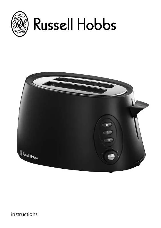 Mode d'emploi RUSSELL HOBBS BLACK STYLIS 2 SLICE COMPACT TOASTER