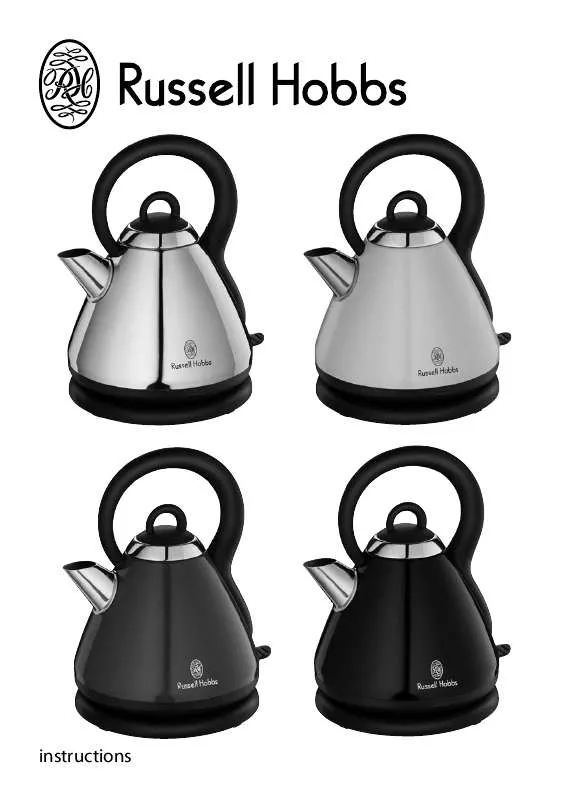 Mode d'emploi RUSSELL HOBBS HERITAGE STAINLESS STEEL KETTLE