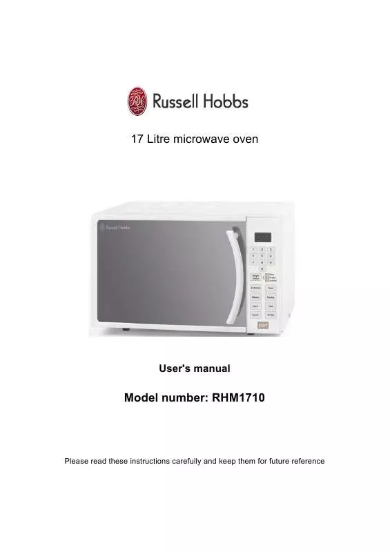 Mode d'emploi RUSSELL HOBBS RHM1710