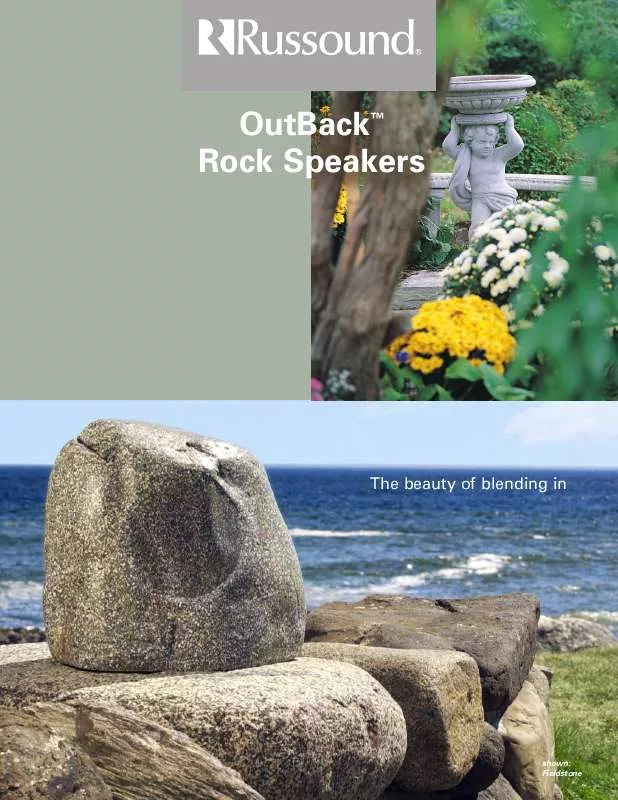 Mode d'emploi RUSSOUND OUTBACK ROCK SPEAKERS