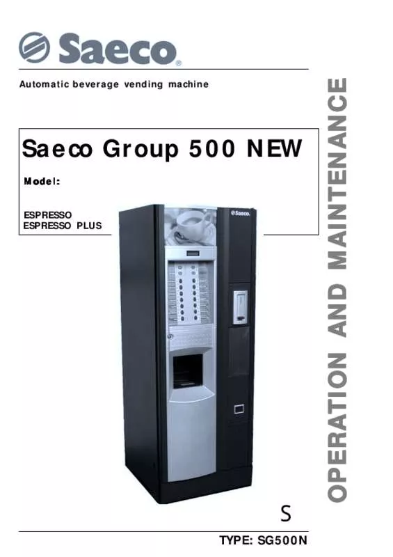 Mode d'emploi SAECO 500