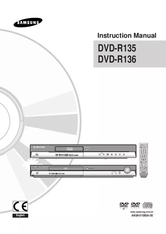 Mode d'emploi SAMSUNG DVD-R136