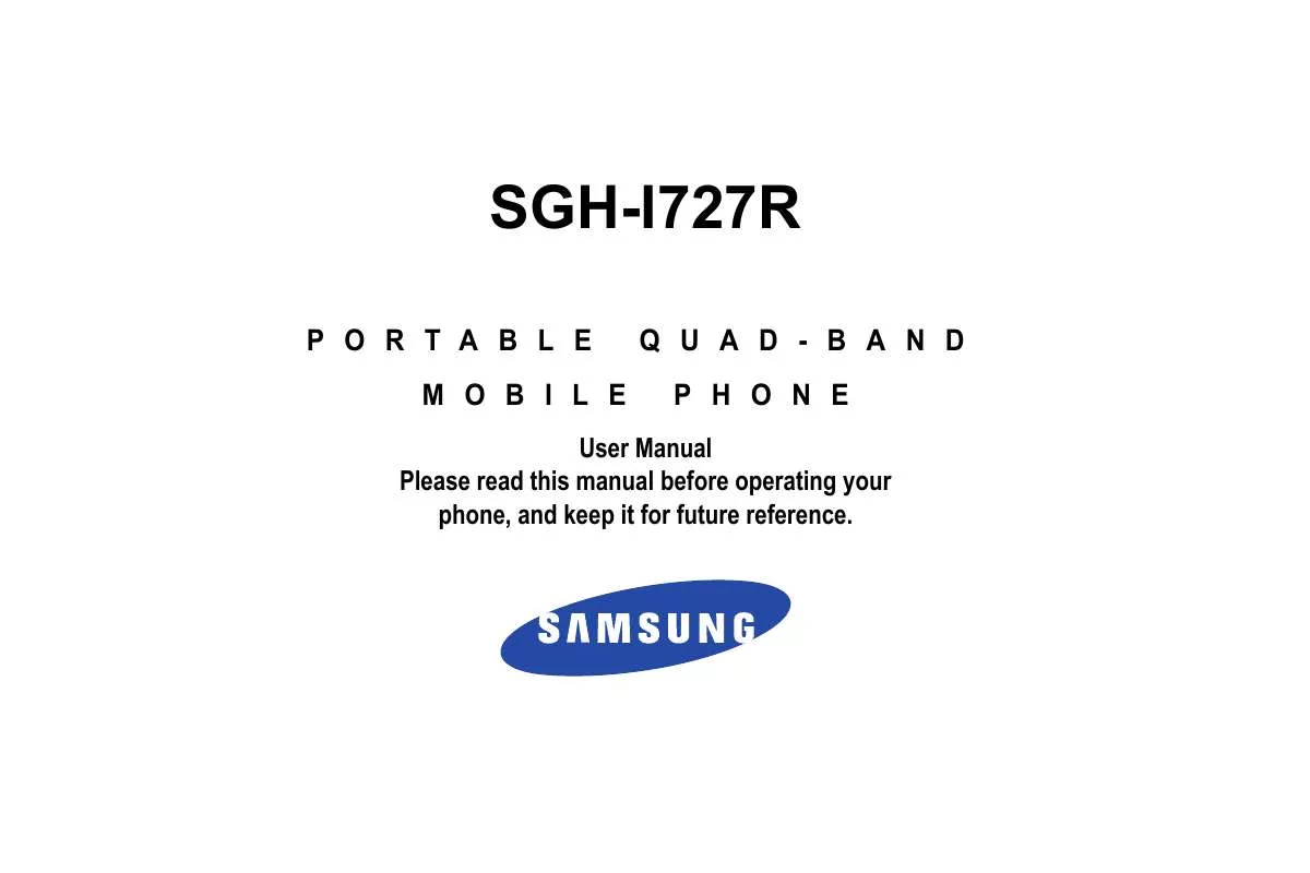 Mode d'emploi SAMSUNG GALAXY SII LTE SGH-I727R