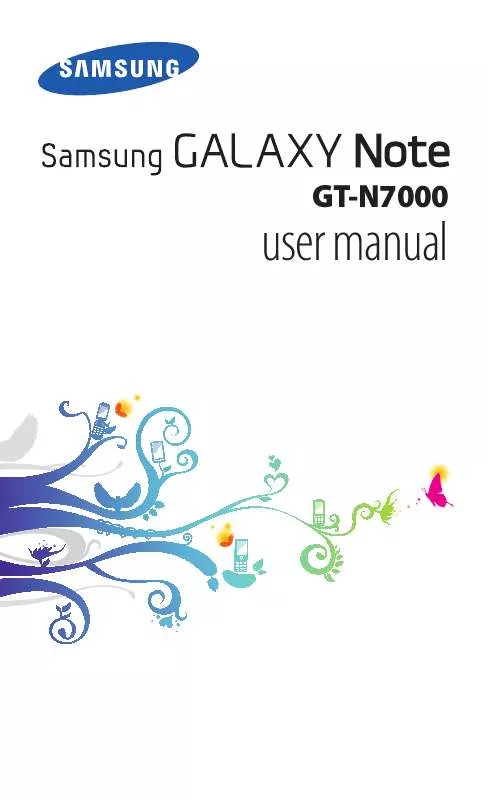 Mode d'emploi SAMSUNG GT-N7000