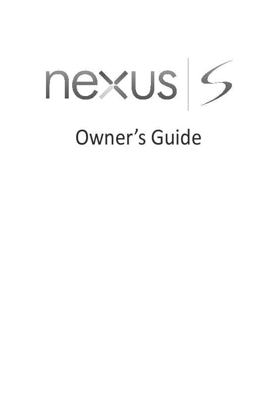 Mode d'emploi SAMSUNG NEXUS S SCLCD