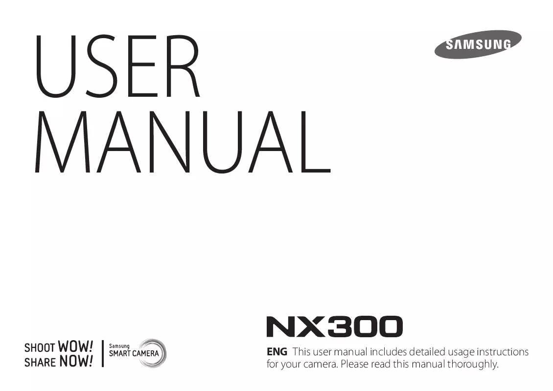 Mode d'emploi SAMSUNG NX300