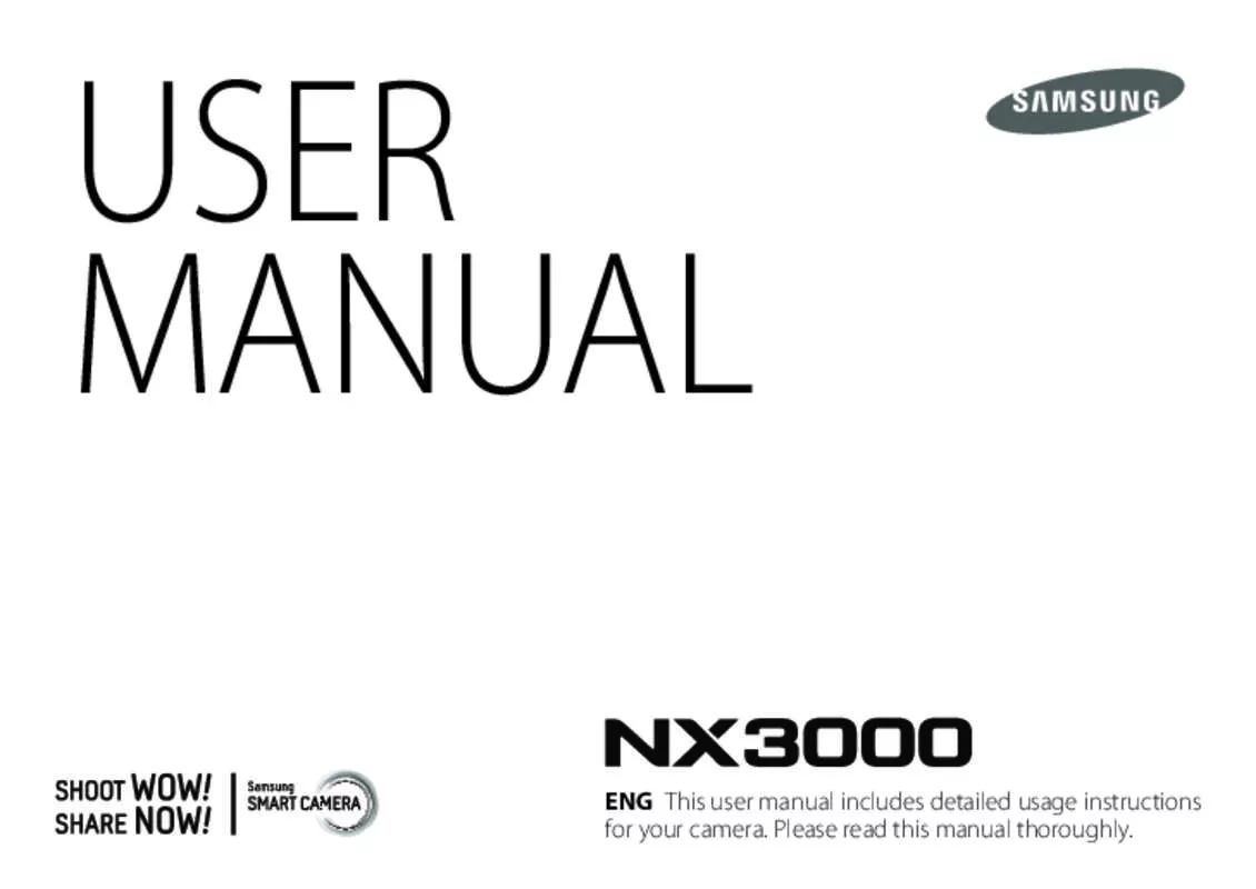 Mode d'emploi SAMSUNG NX3000