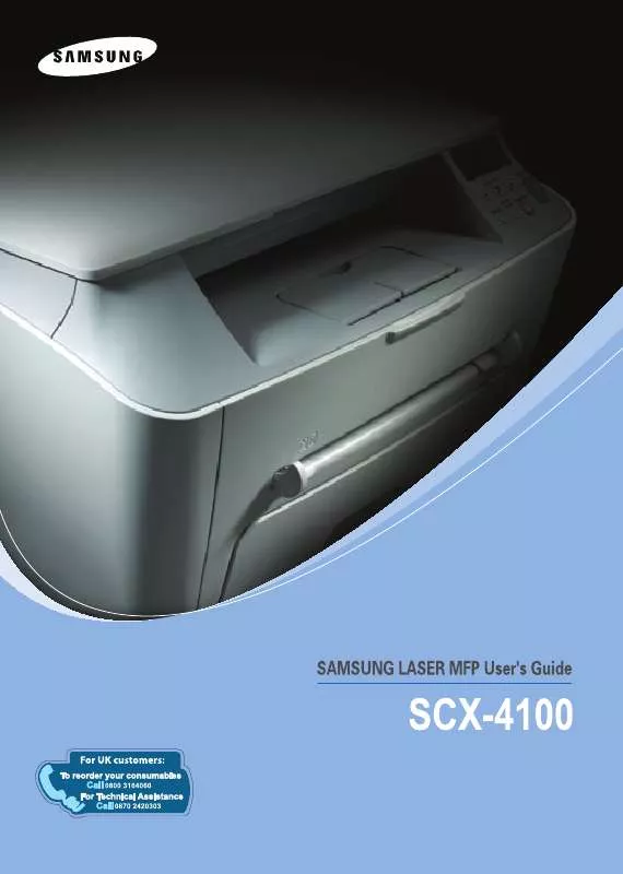 Mode d'emploi SAMSUNG SCX-4100