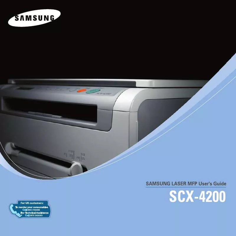Mode d'emploi SAMSUNG SCX-4200