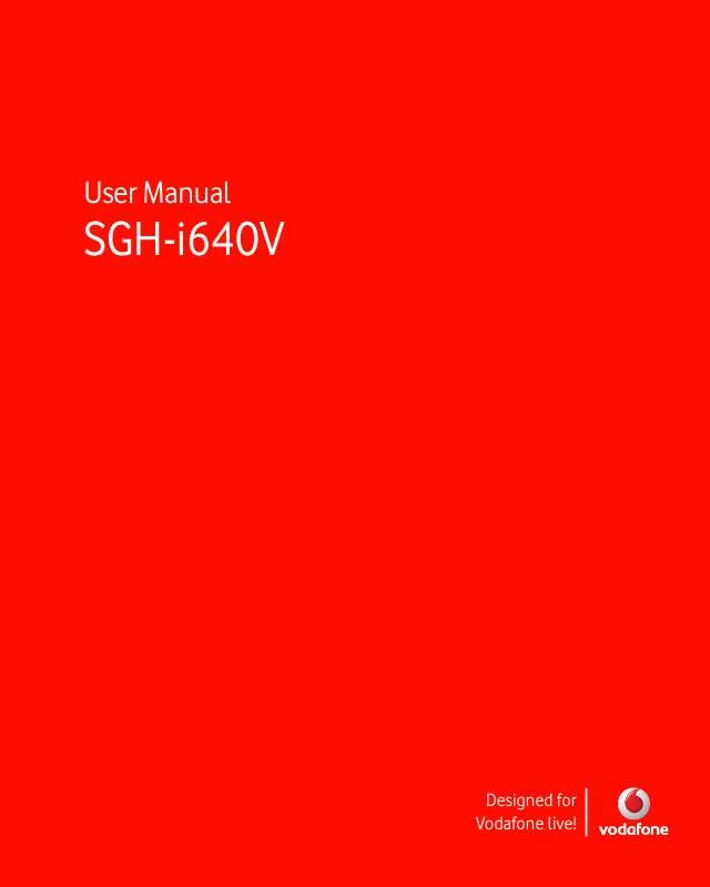Mode d'emploi SAMSUNG SGH-I640V