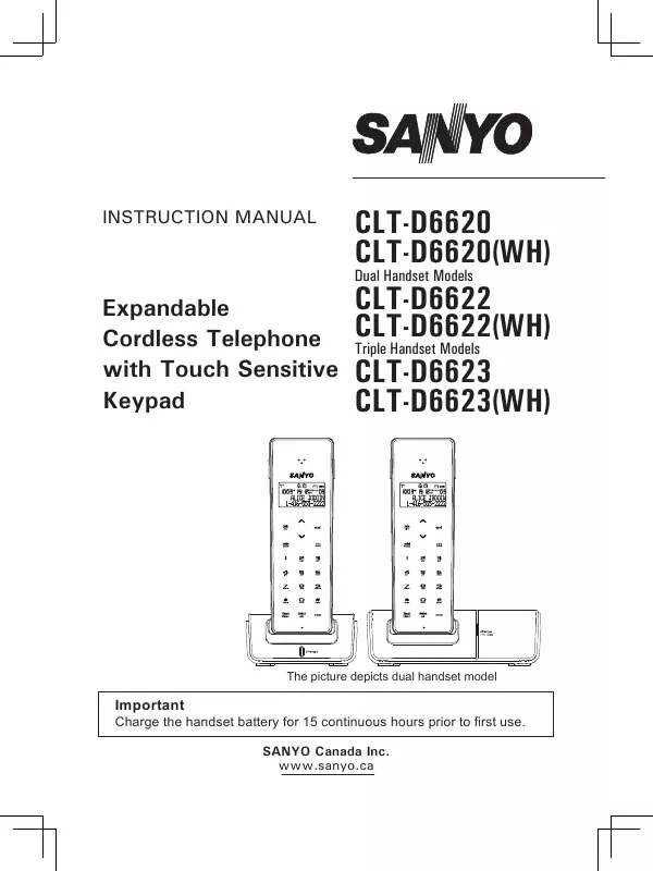 Mode d'emploi SANYO CLT-D6620