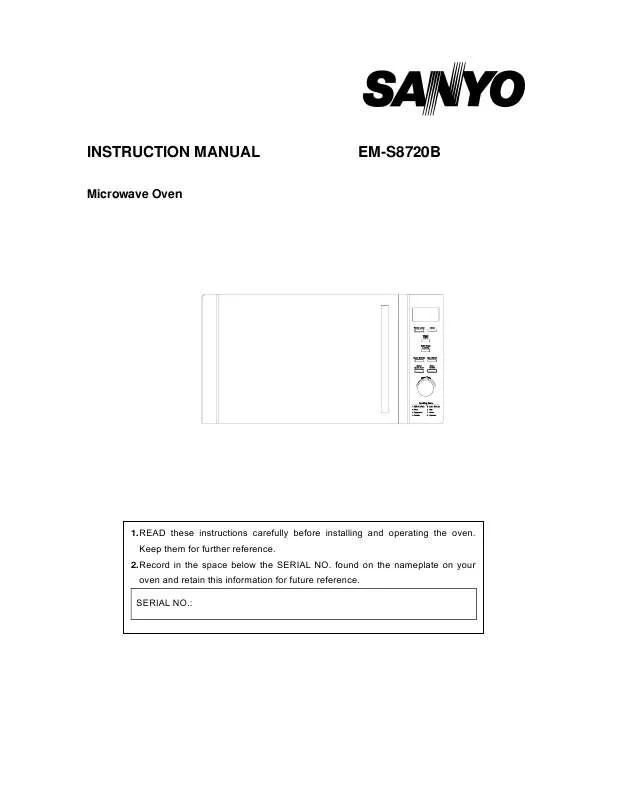 Mode d'emploi SANYO EM-S8720B
