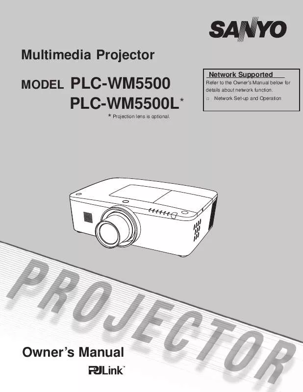 Mode d'emploi SANYO PLC-WM5500/L