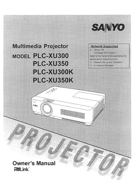 Mode d'emploi SANYO PLC-XU300