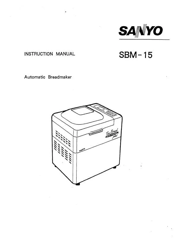 Mode d'emploi SANYO SBM-15