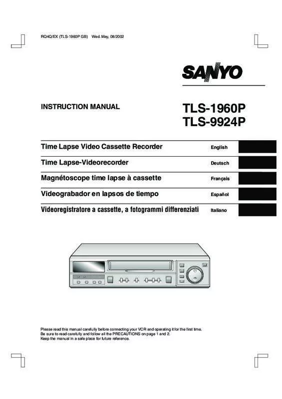 Mode d'emploi SANYO TLS-9924P