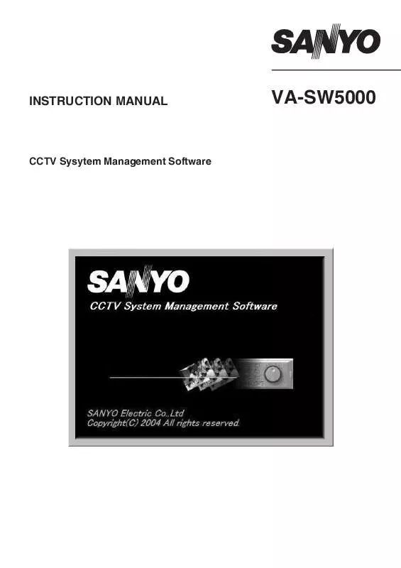 Mode d'emploi SANYO VA-SW5000