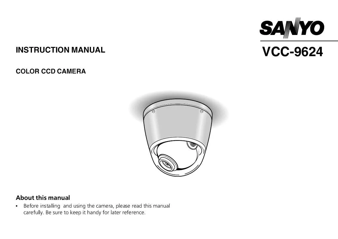 Mode d'emploi SANYO VCC-9624