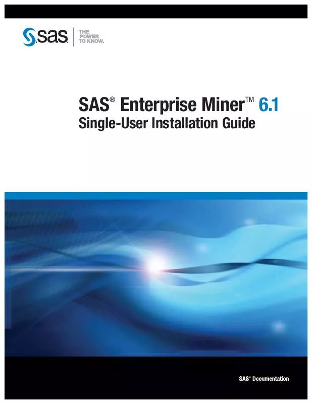 Mode d'emploi SAS ENTERPRISE MINER 6.1
