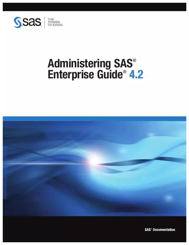 Mode d'emploi SAS ENTERPRISEGUIDE 4.2