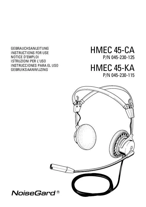 Mode d'emploi SENNHEISER HMEC 45-CAP