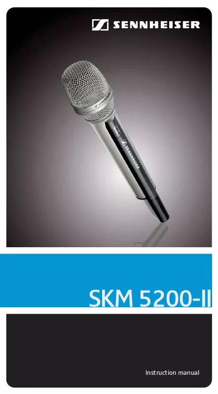Mode d'emploi SENNHEISER SKM 5200-II