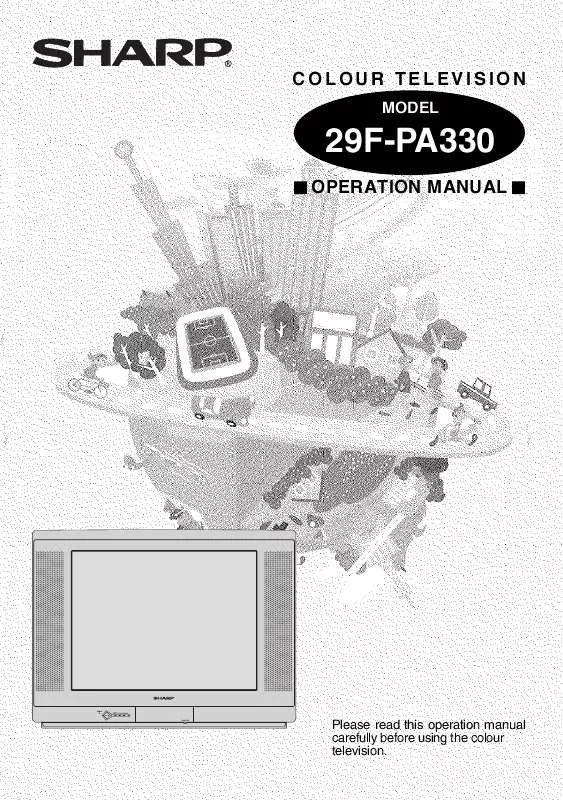 Mode d'emploi SHARP 29F-PA330