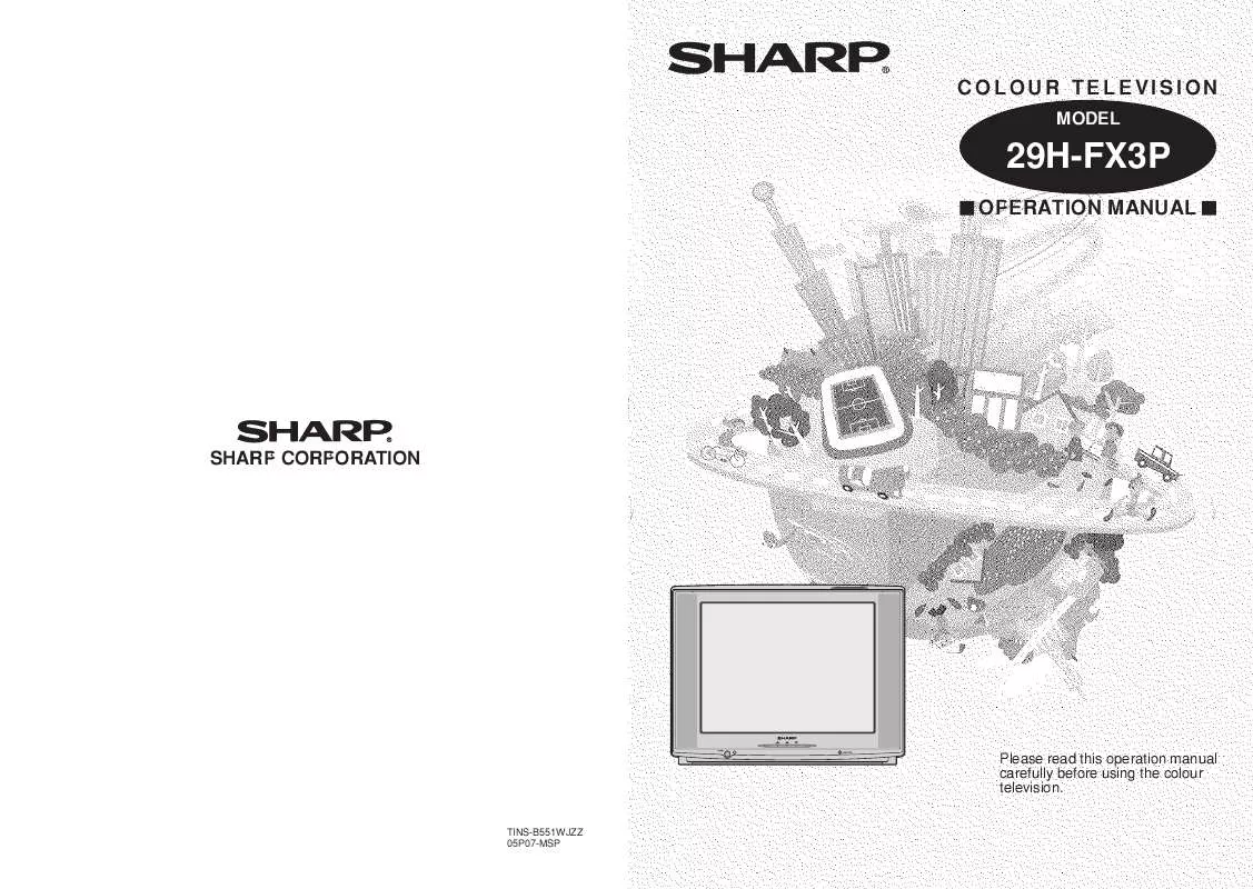 Mode d'emploi SHARP 29H-FX3P