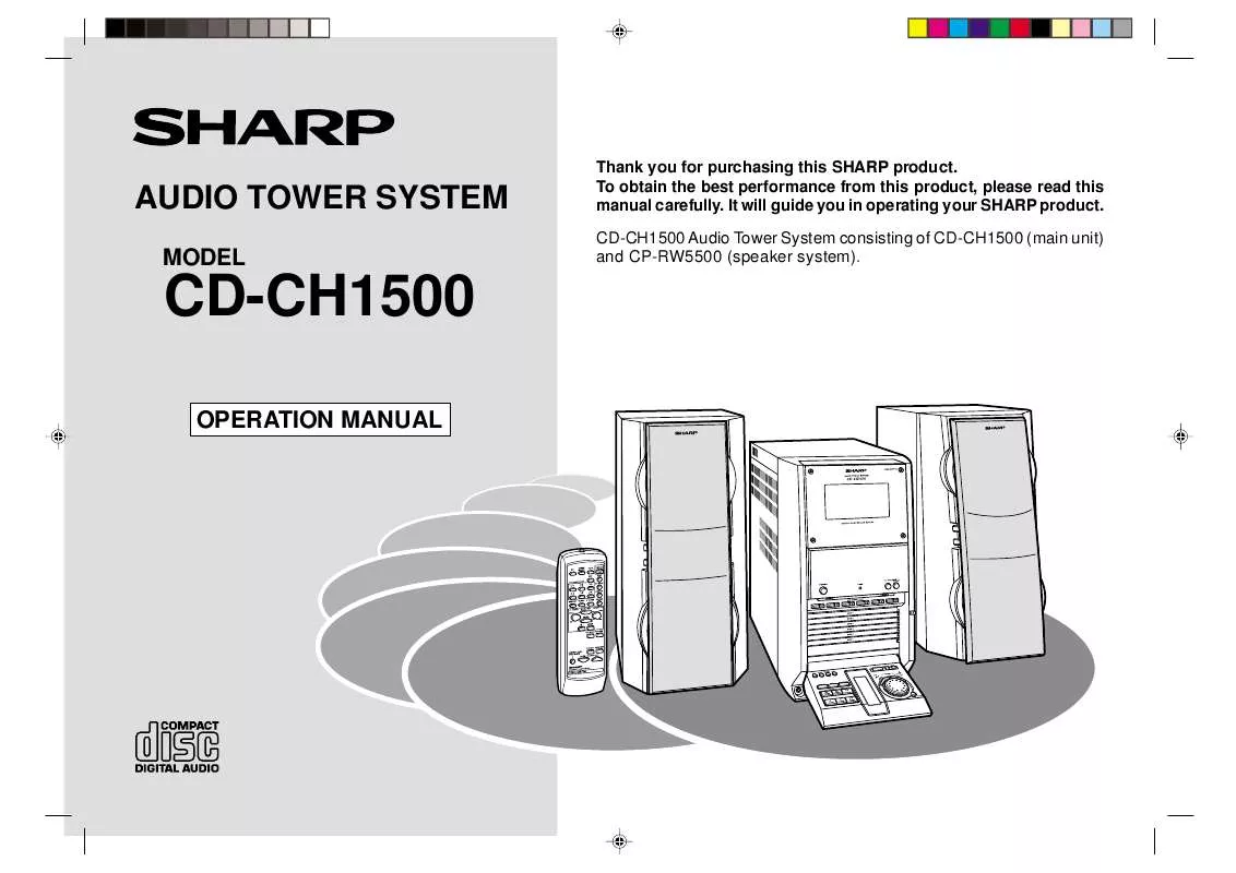 Mode d'emploi SHARP CD-CH1500