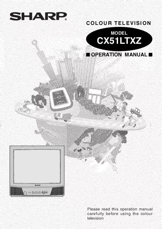 Mode d'emploi SHARP CX51LTXZ