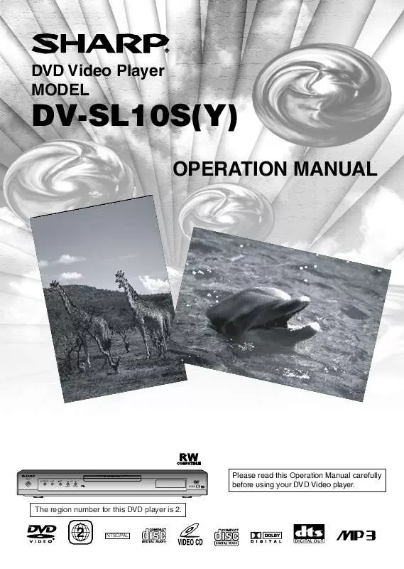 Mode d'emploi SHARP DV-SL10S(Y)