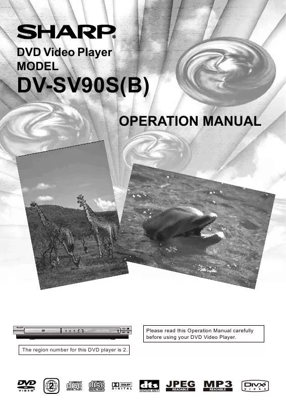 Mode d'emploi SHARP DV-SV90S(B)