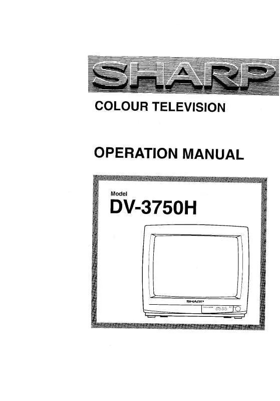 Mode d'emploi SHARP DV-3750H