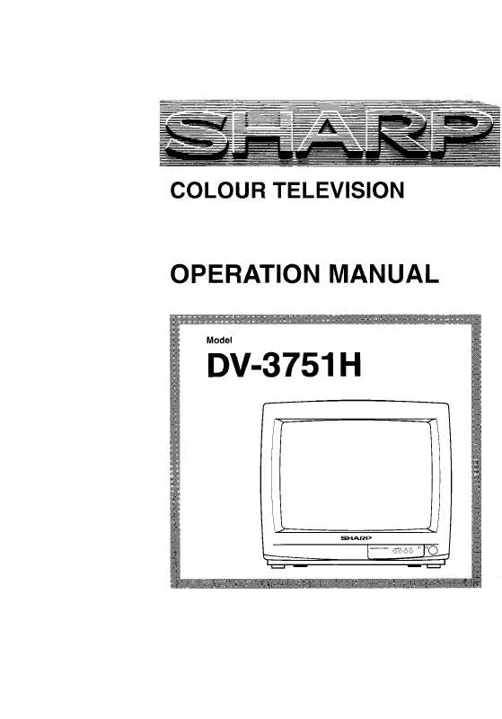Mode d'emploi SHARP DV-3751H