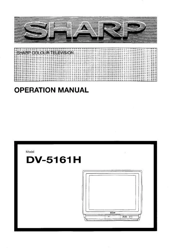 Mode d'emploi SHARP DV-5161H