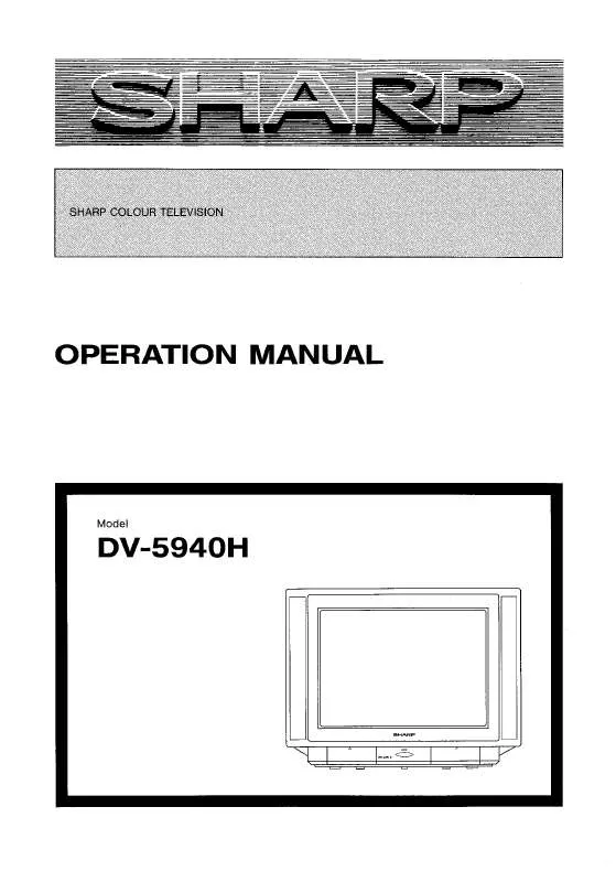 Mode d'emploi SHARP DV-5940H