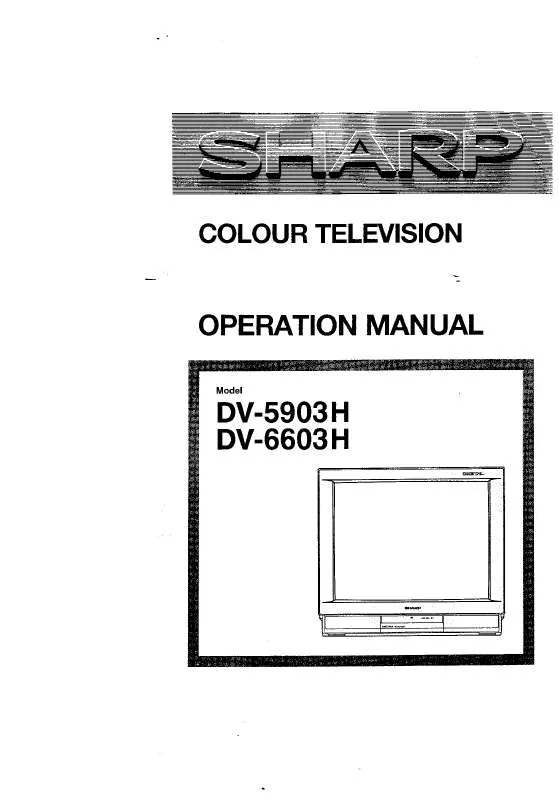 Mode d'emploi SHARP DV-6603H