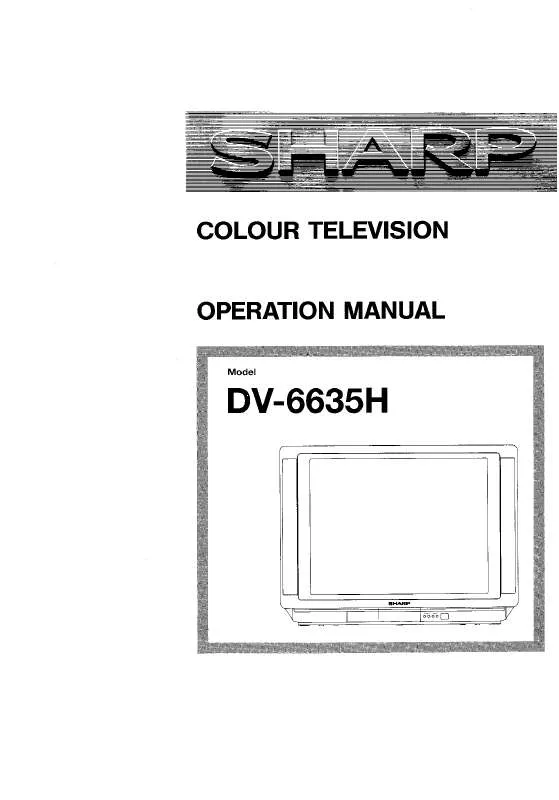 Mode d'emploi SHARP DV-6635H