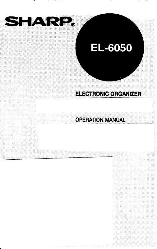 Mode d'emploi SHARP EL-6050