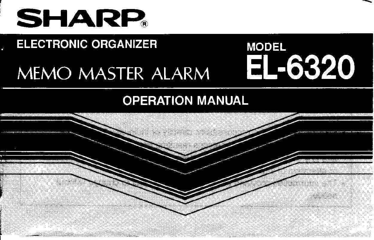 Mode d'emploi SHARP EL-6320