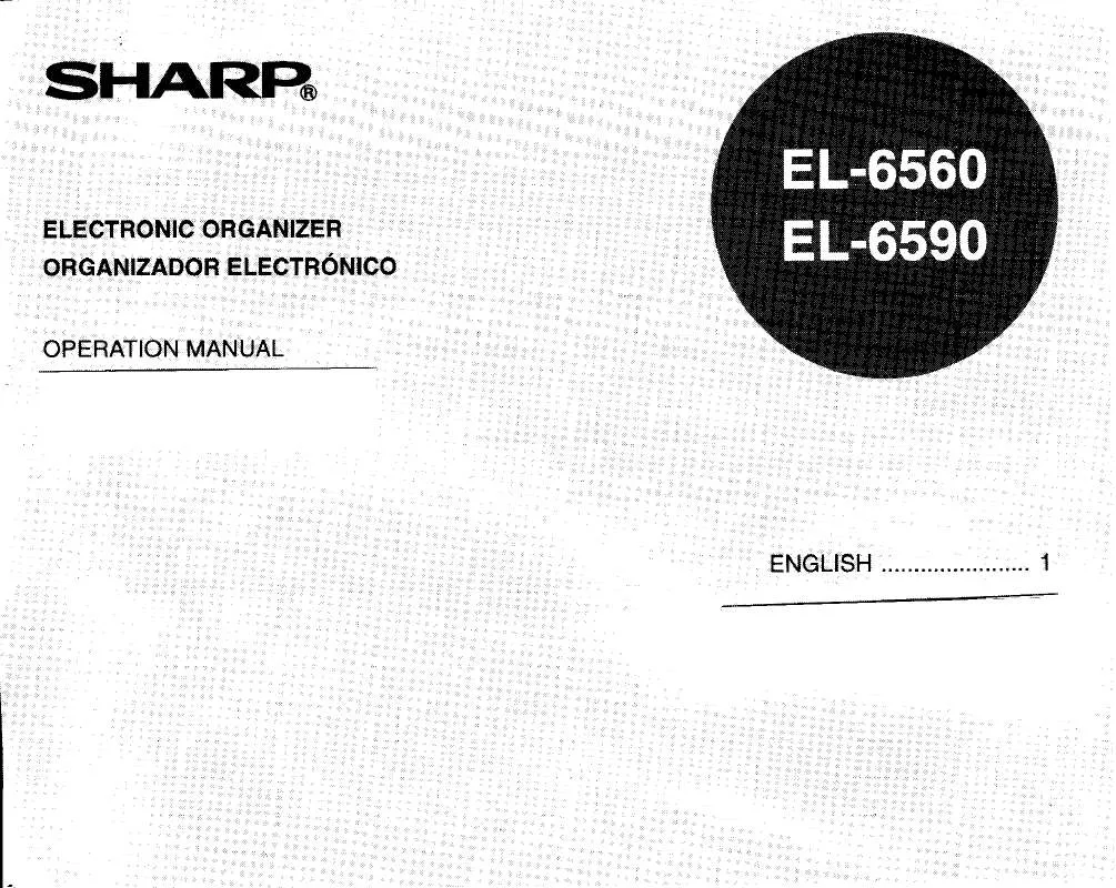 Mode d'emploi SHARP EL-6560