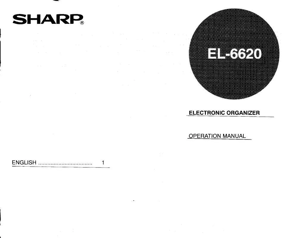 Mode d'emploi SHARP EL-6620