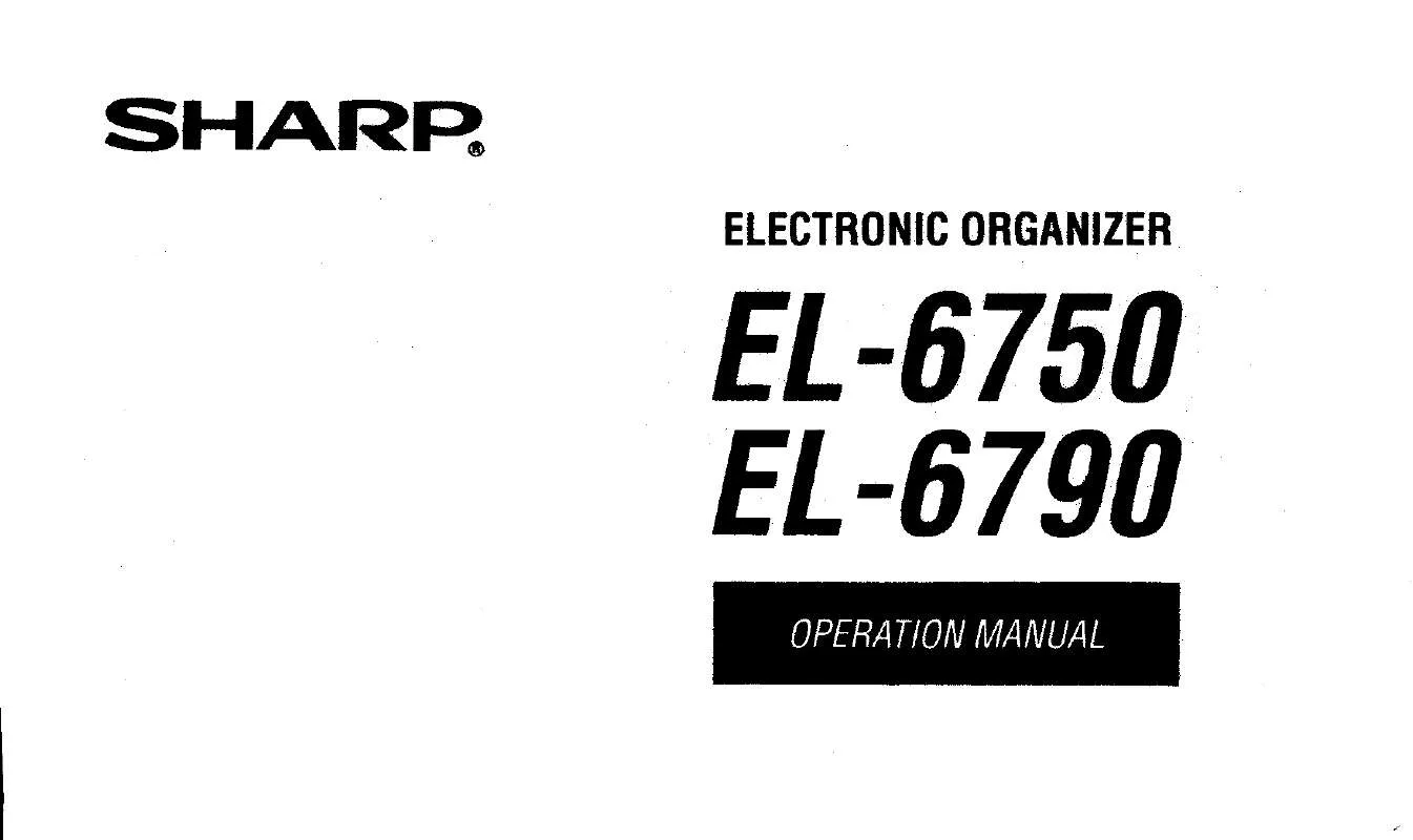 Mode d'emploi SHARP EL-6750