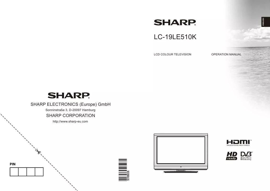 Mode d'emploi SHARP LC-19LE510K