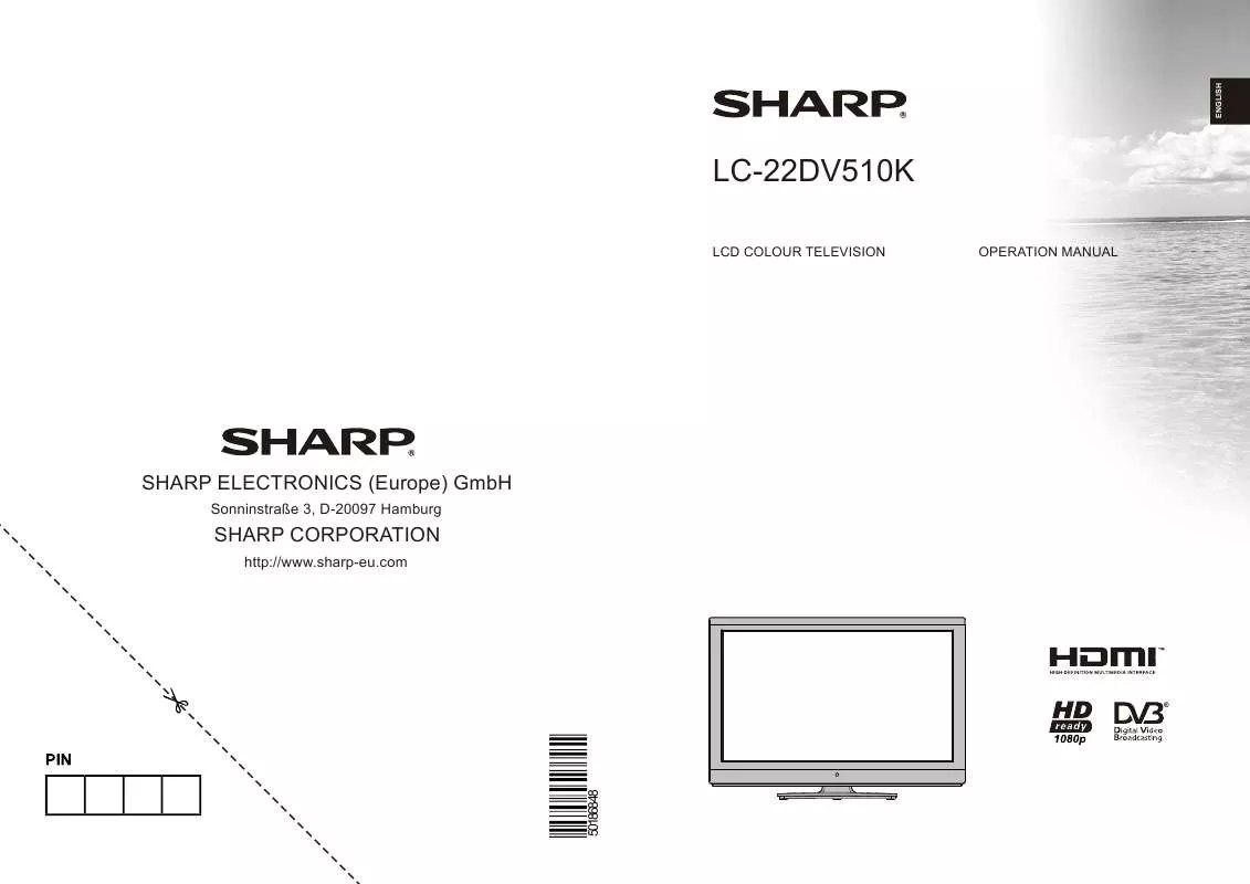 Mode d'emploi SHARP LC-22DV510K