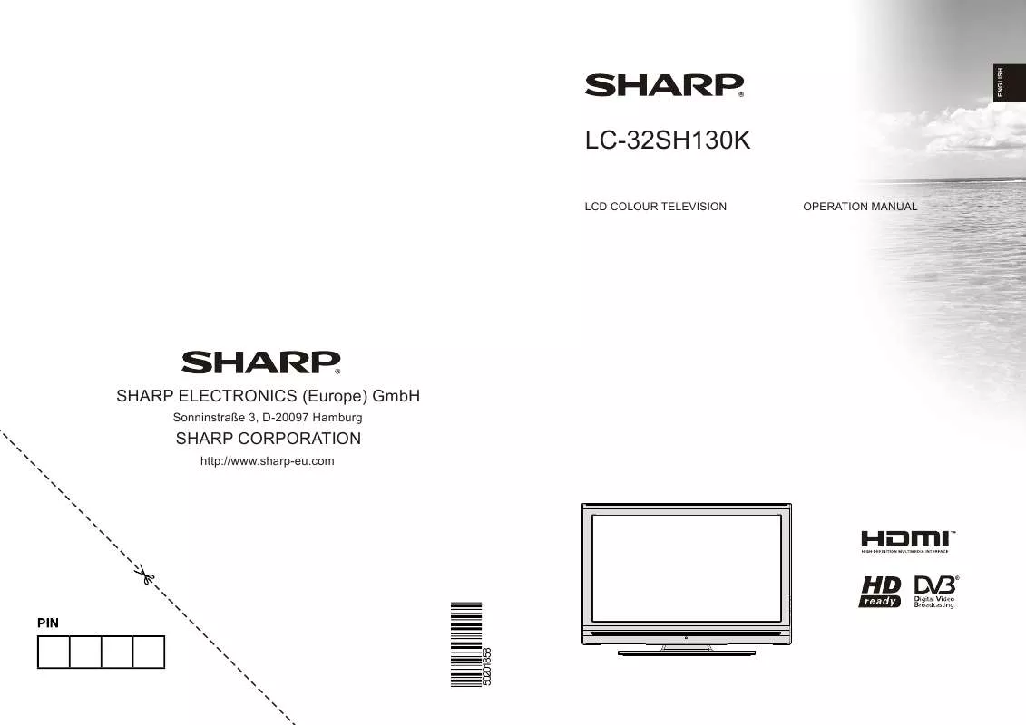 Mode d'emploi SHARP LC-32SH130K