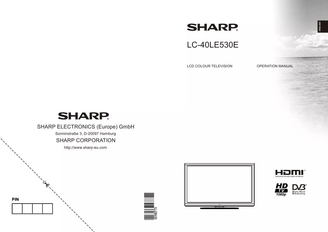 Mode d'emploi SHARP LC-40LE530E