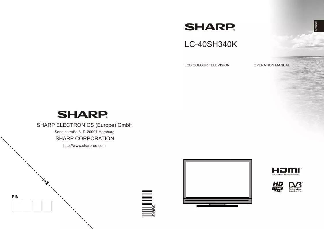 Mode d'emploi SHARP LC-40SH340K