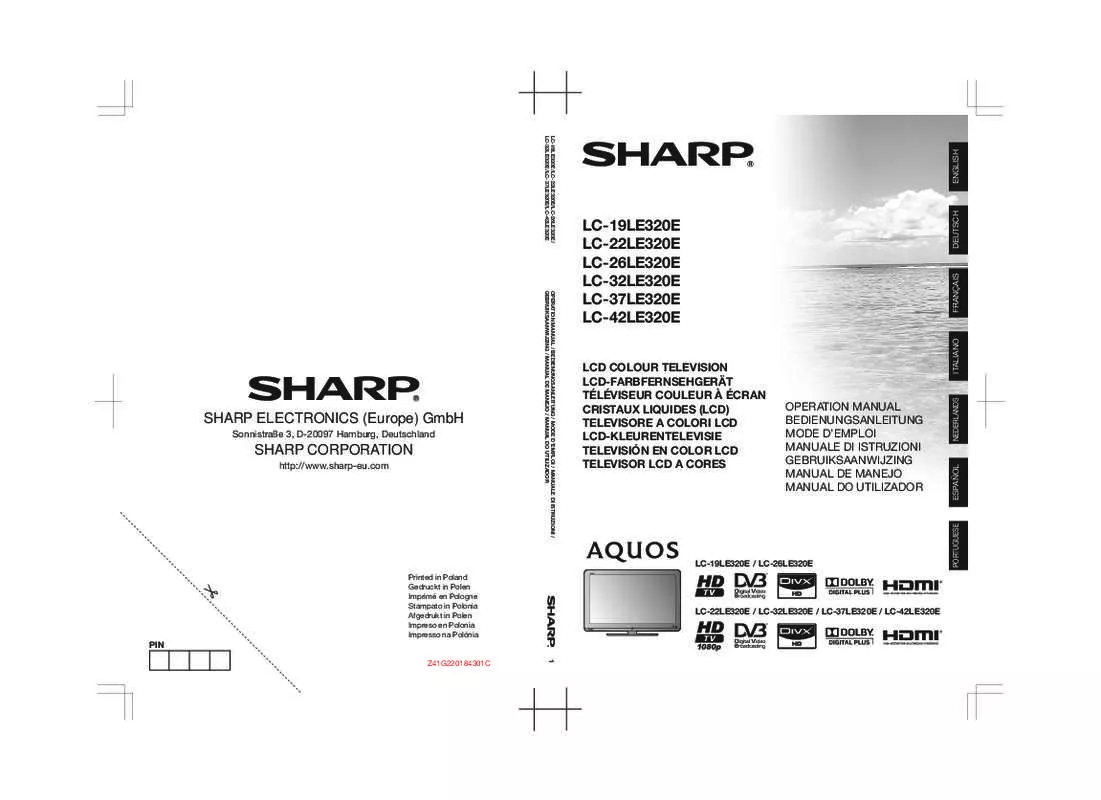 Mode d'emploi SHARP LC-48CFG6002